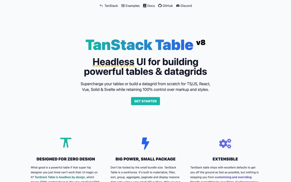 React Library: TanStack Table
