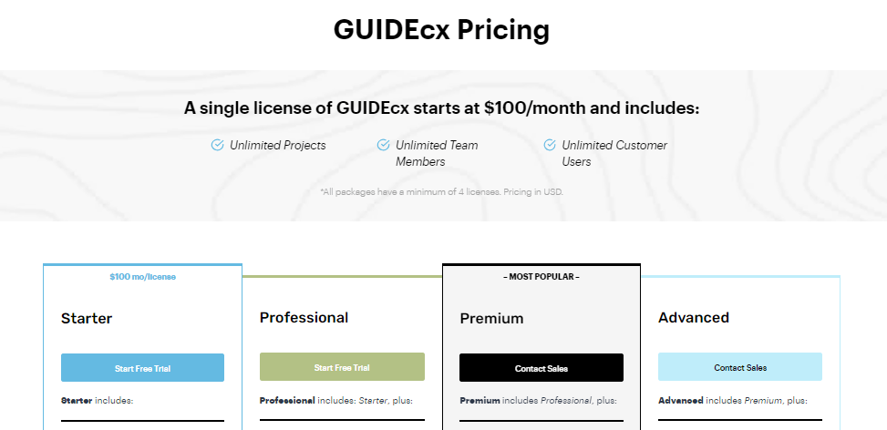 GUIDEcx pricing