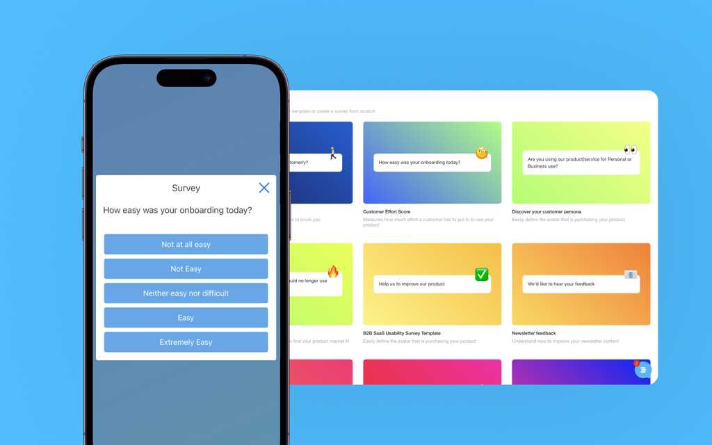 10 examples of in-app surveys templates with questions and the best tools