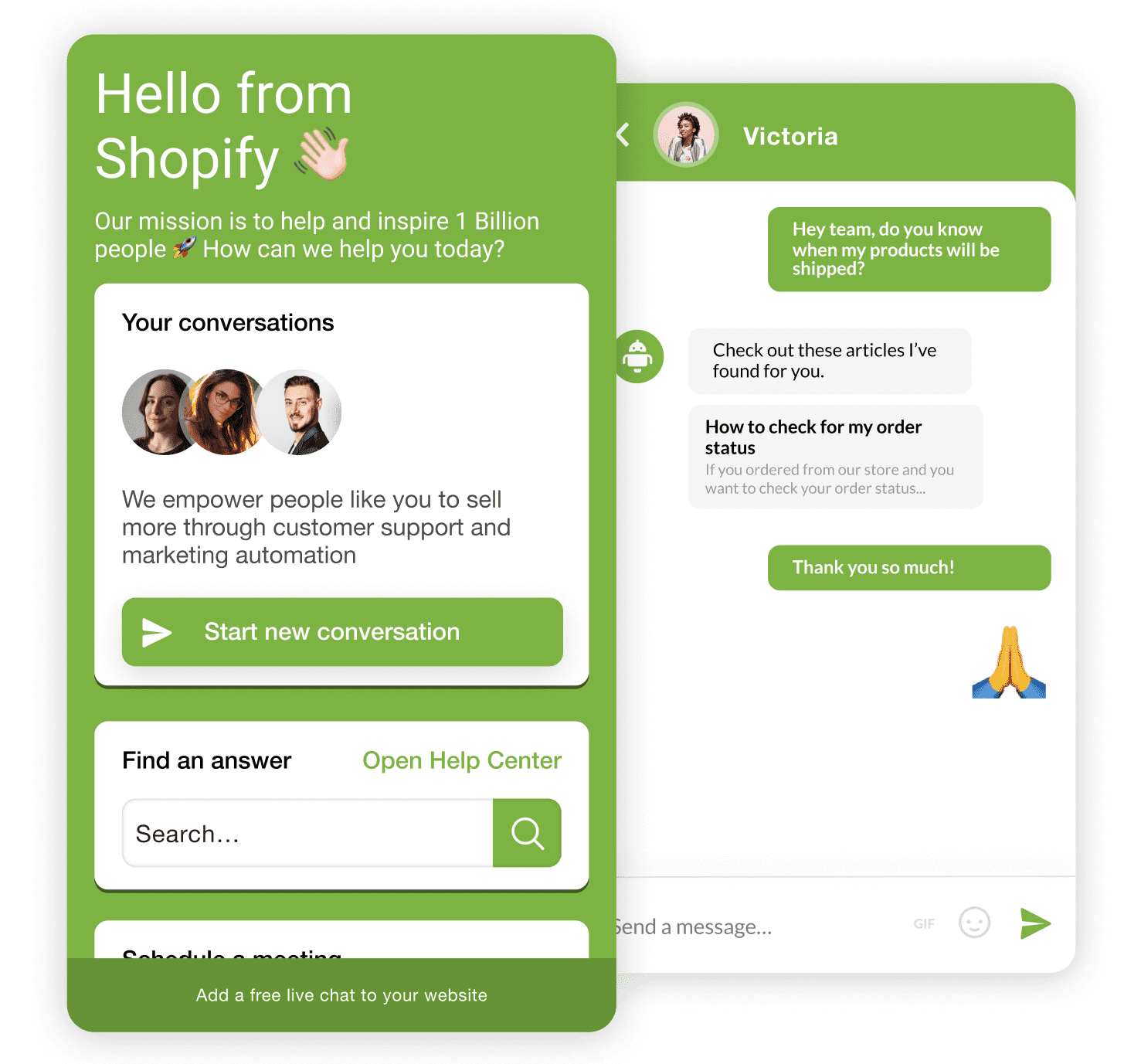 Live Chat Plugin for Shopify
