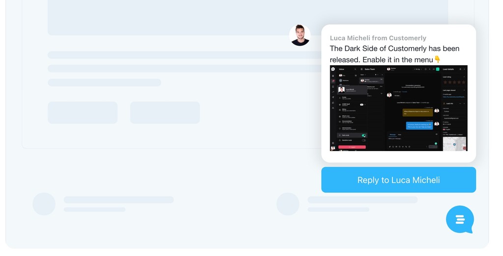 chat trigger to deliver product announcements 
